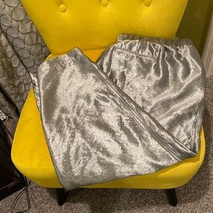 Metallic drawstring, rave, hip-hop, disco pants in silver from Lane Bryant 18/20